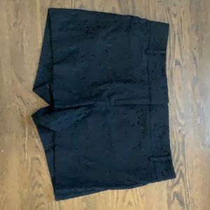 Loft Black lace 4 inch inseam shorts